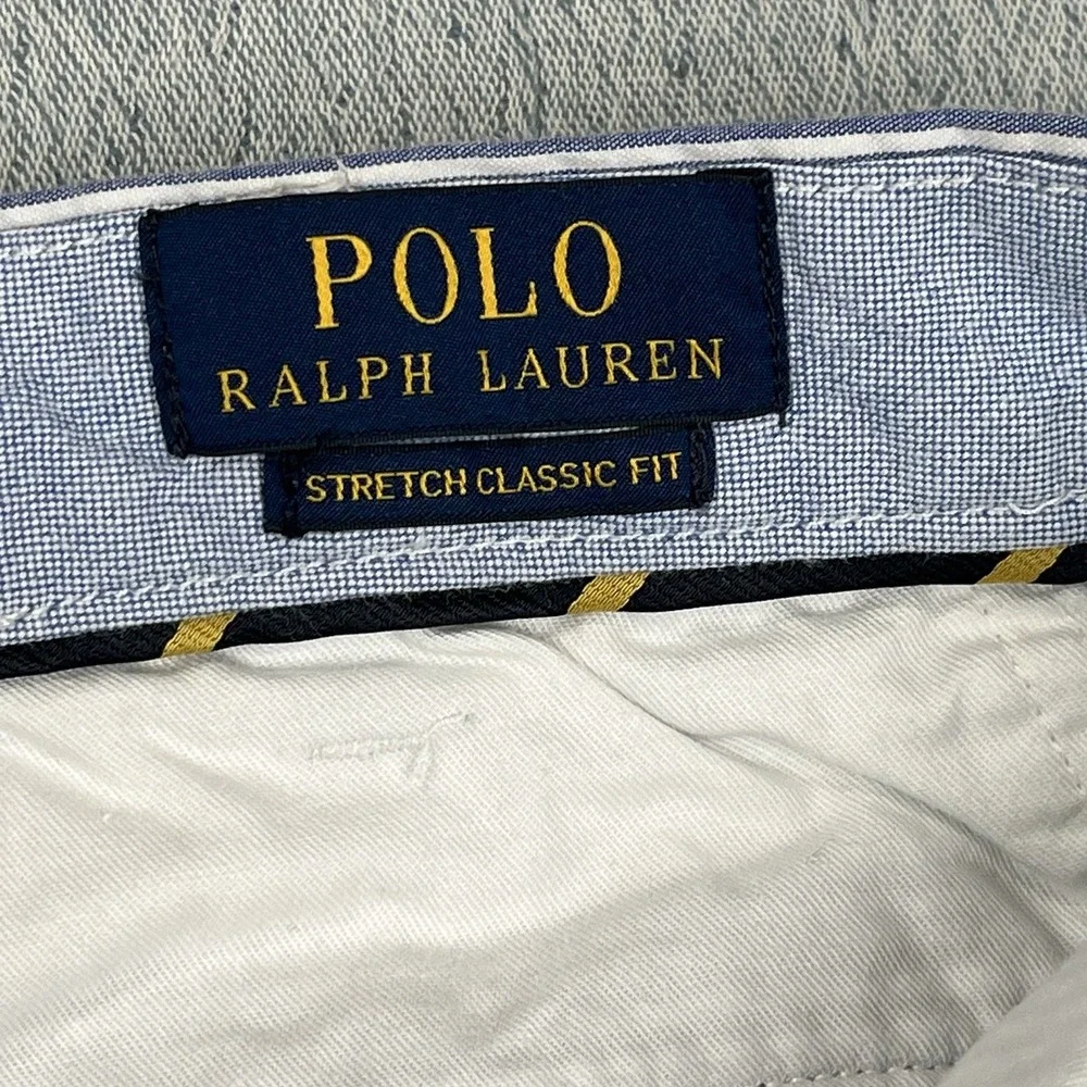 Polo Ralph Lauren Shorts Men's 40x9‎ Blue Stretch Straight Seersucker Pony